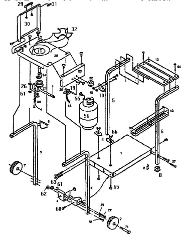Deluxe cart with side burner