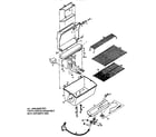 Kenmore 920103920 grill and burner section diagram
