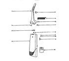 Eureka 6404AT handle and bag housing diagram