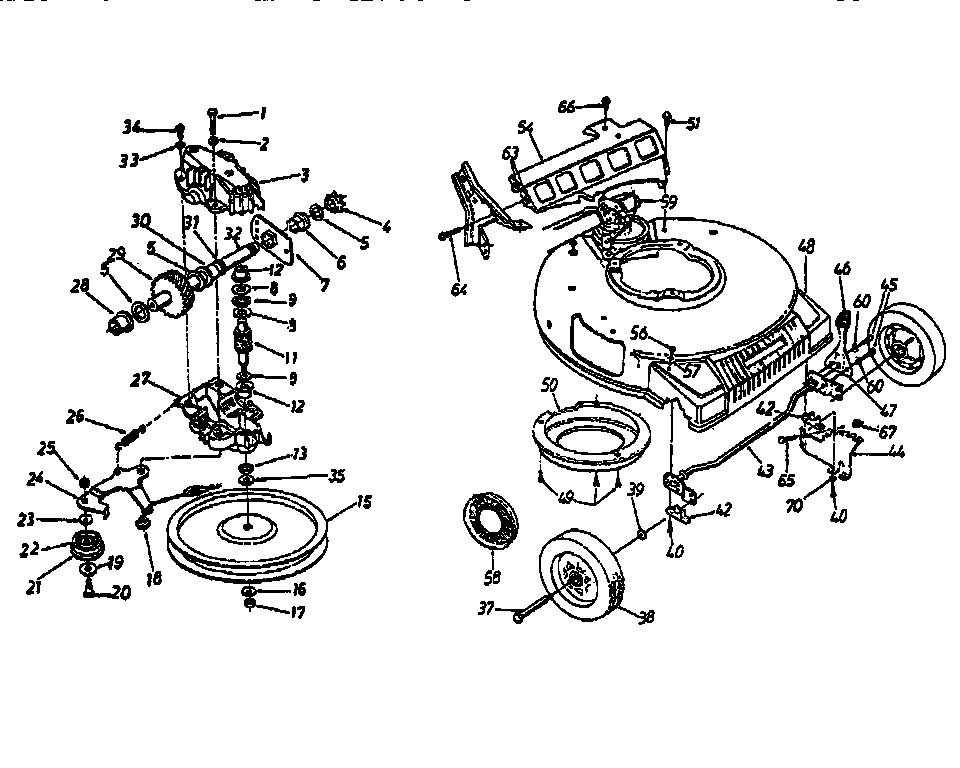 21" mulching rotary mower