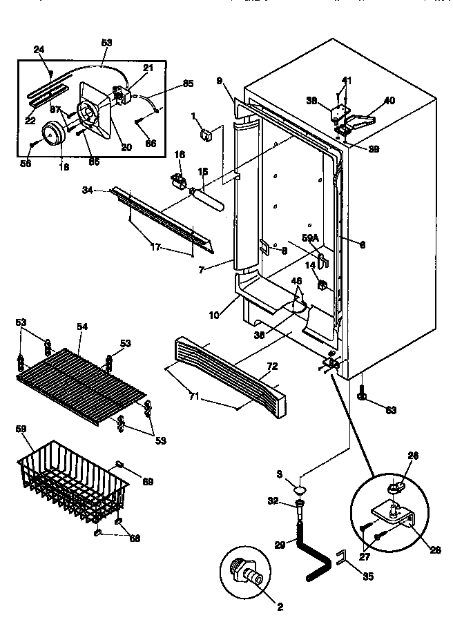 Cabinet/control/shelves