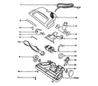 Eureka 6990A nozzle and motor assembly diagram