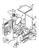 Dryer cabinet and motor