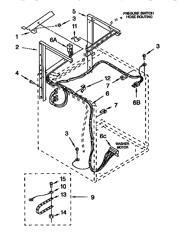 Dryer support and washer