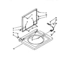 Kenmore 11098575110 washer top and lid diagram
