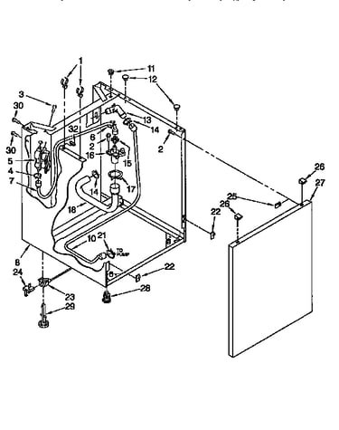 Washer cabinet