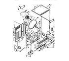 Kenmore 11099575110 dryer cabinet and motor diagram