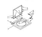 Kenmore 11099575110 washer top and lid diagram
