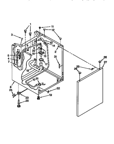 Washer cabinet