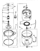 Agitator, basket and tub