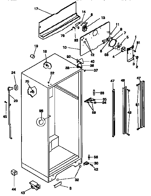 Cabinet parts