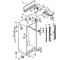Kenmore 2539758490 cabinet parts diagram