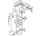 Kenmore 2539348080 cabinet parts diagram