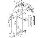 Kenmore 2539758440 cabinet parts diagram