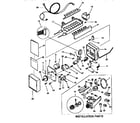 Kenmore 2539348780 installation parts and mold-body assembly diagram