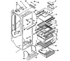 Kenmore 1069545581 refrigerator liner diagram