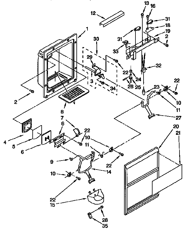 DISPENSER FRONT