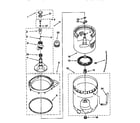 Kenmore 11092591430 agitator, basket & tub diagram