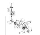 Kenmore 11092578210 brake,clutch,motor&pump diagram