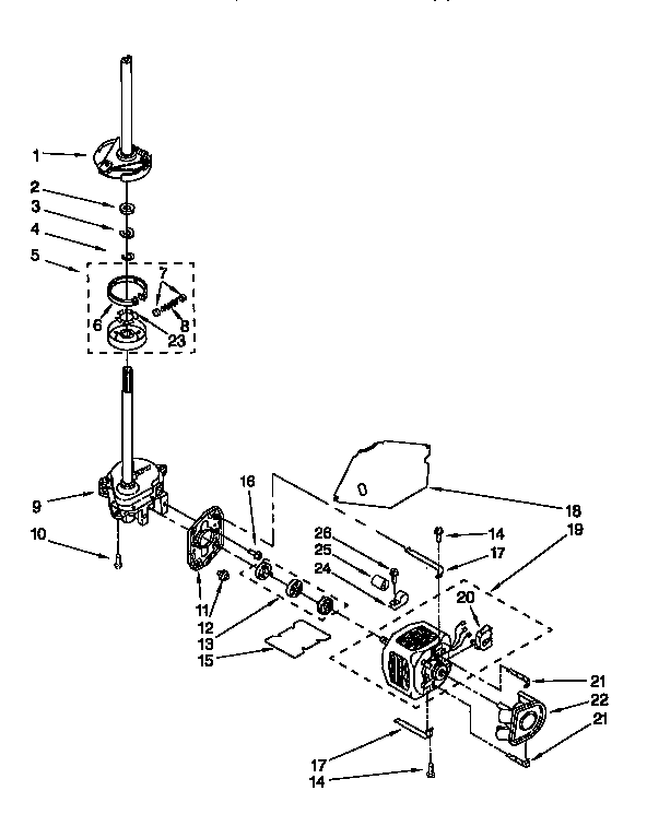 BRAKE,CLUTCH,GEARCASE,MOTOR&PUMP