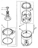 Agitator, basket and tub
