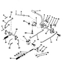 Brake/rear mower lift assembly