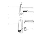 Eureka 6425AT handle and bag housing diagram
