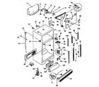 Frigidaire FRT22RHAW2 cabinet parts diagram