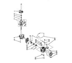 Kenmore 11092572110 brake,clutch,gearcase,motor&pump diagram