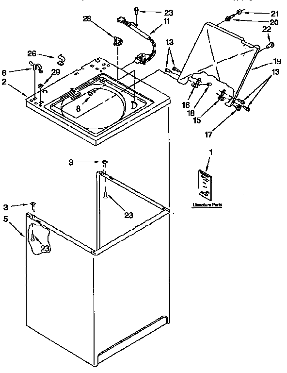 Top and cabinet