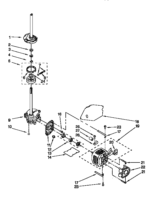 BRAKE,CLUTCH,GEARCASE,MOTOR&PUMP