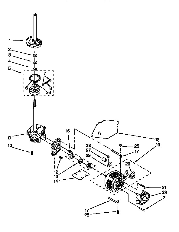 BRAKE,CLUTCH,GEARCASE,MOTOR&PUMP