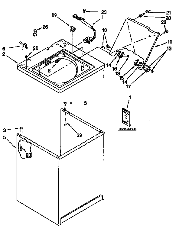 Top and cabinet
