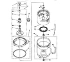 Kenmore 11092490110 agitator, basket and tub diagram