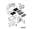 Kenmore 9201582S0 grill & burner section diagram