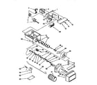 Whirlpool ED27DQXBN02 motor & ice container diagram