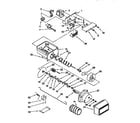 Kenmore 1069552850 motor & ice container diagram