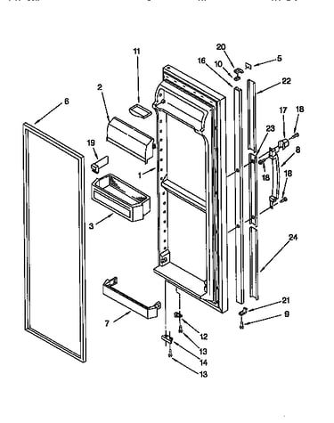 Refrigerator door