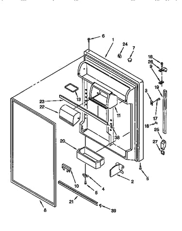 Refrigerator door
