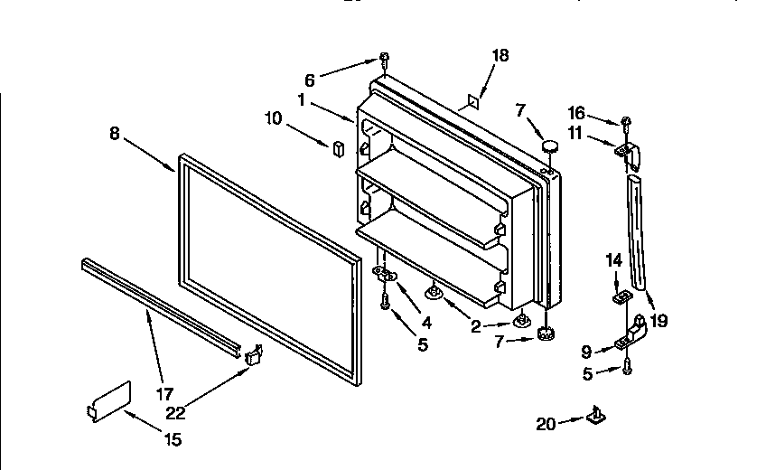 Freezer door