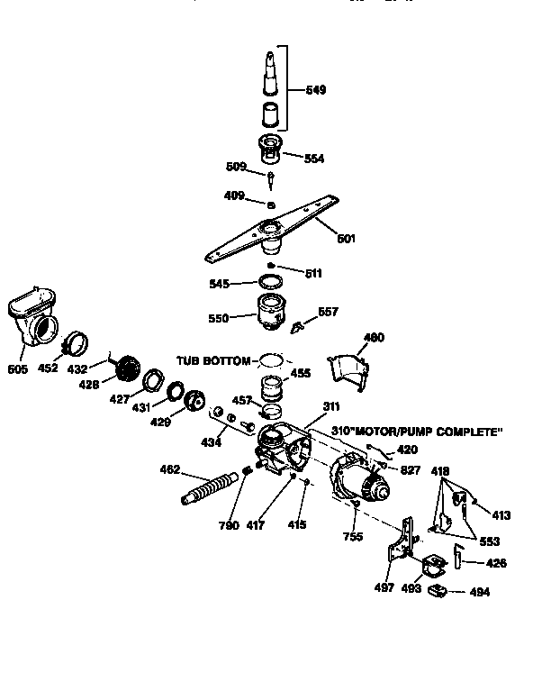 Motor pump mechanism