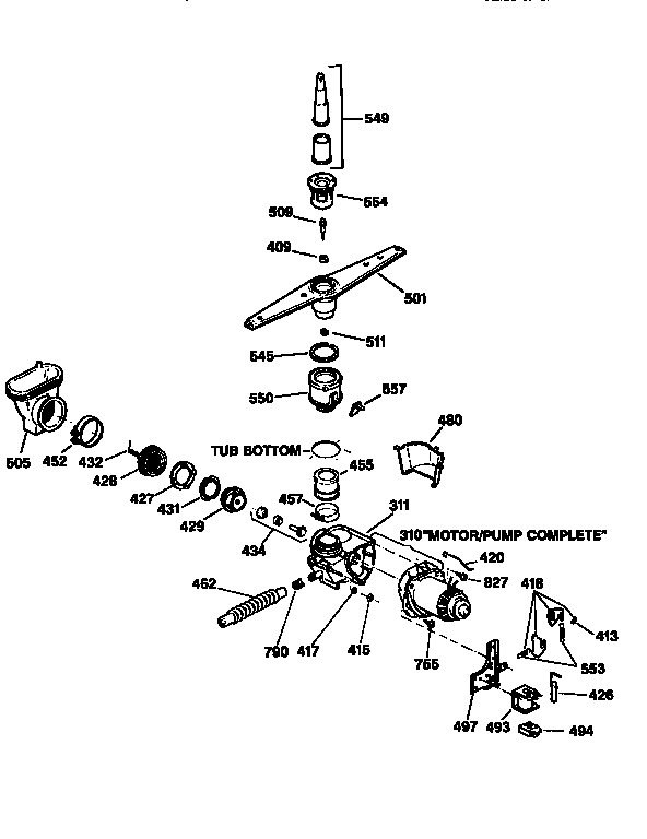 Motor pump mechanism