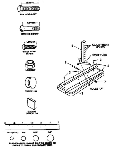 Incline adjustment and hardware