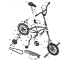 Murray 5-6810X1 boy's 16" parkcycle diagram