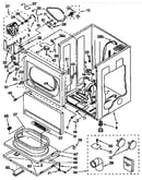 Lower cabinet and front panel