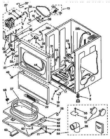Lower cabinet and front panel