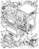 Upper cabinet and front panel