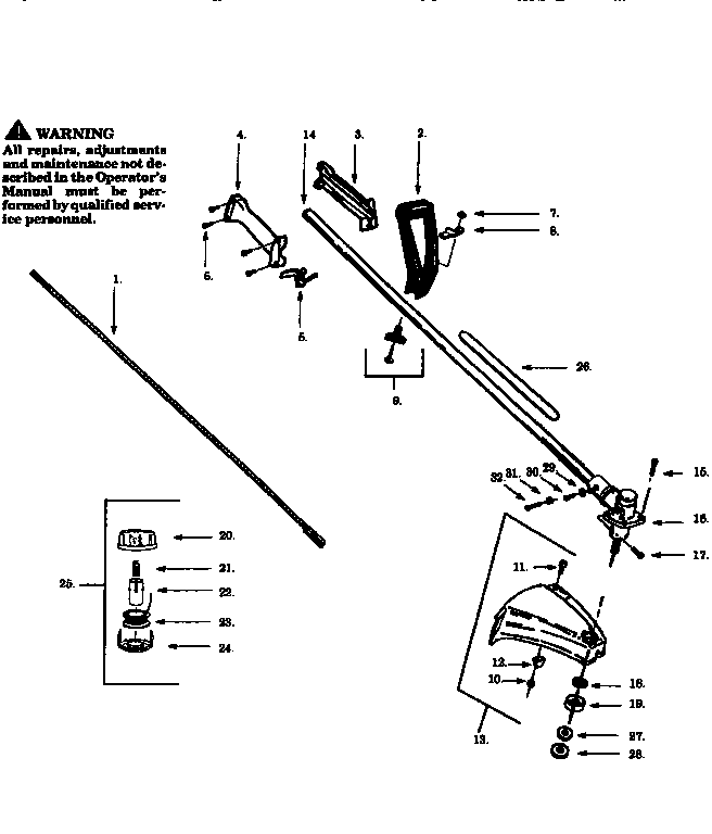 Drive shaft and cutter head