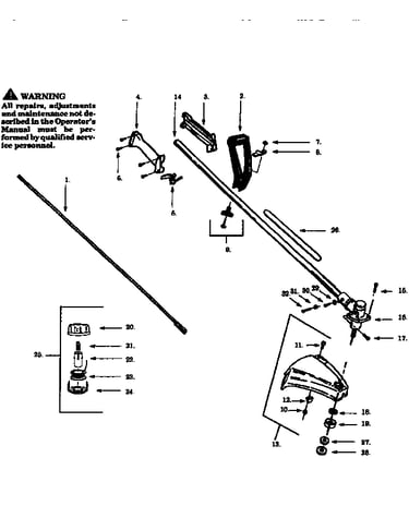 Drive shaft and cutter head