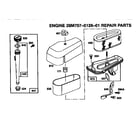 Briggs & Stratton 28M707-0126-01 air cleaner assembly diagram